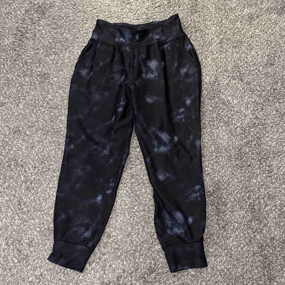 Old Navy Black and Blue Track Pants Relaxed Fit